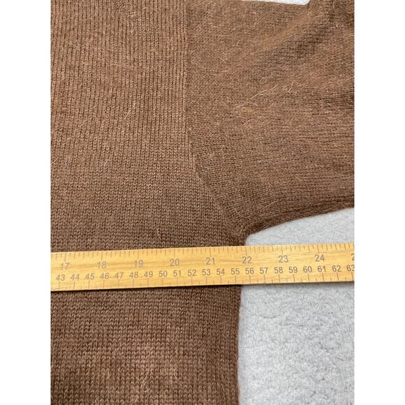 Vintage Loreto Women's Size L Alpaca Brown Printed Sweater - Picture 5 of 15